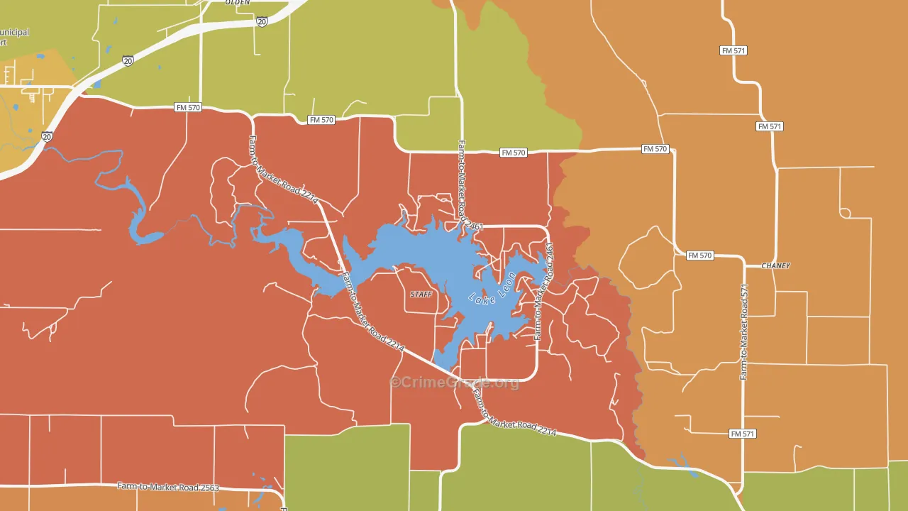 Staff, TX Map of Burglary Rates