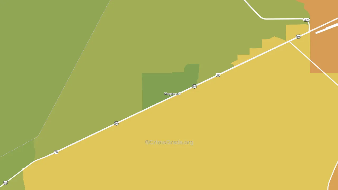 Stagecoach, NV Map of Burglary Rates
