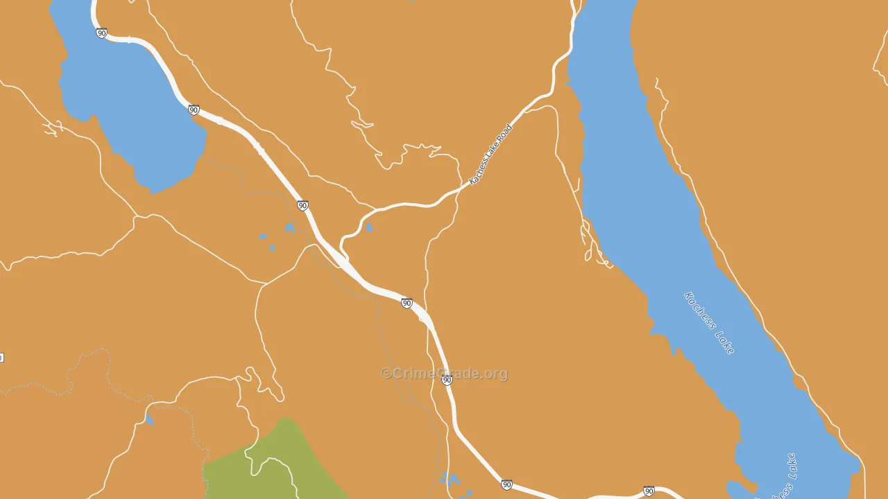 Stampede, WA Map of Burglary Rates