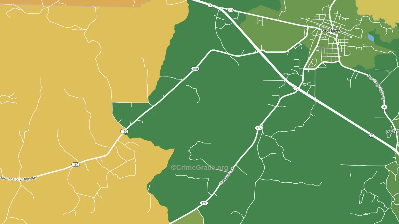 Standard Umpstead, AR Map of Burglary Rates