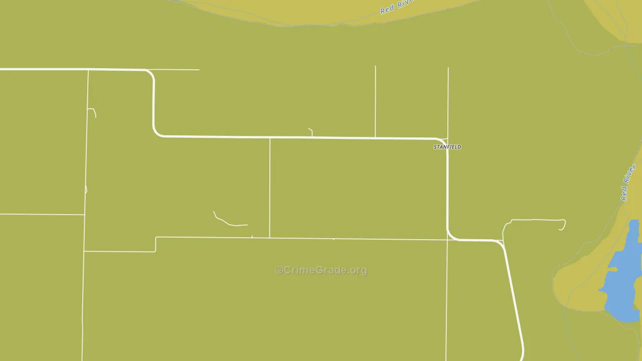 Stanfield, TX Map of Burglary Rates