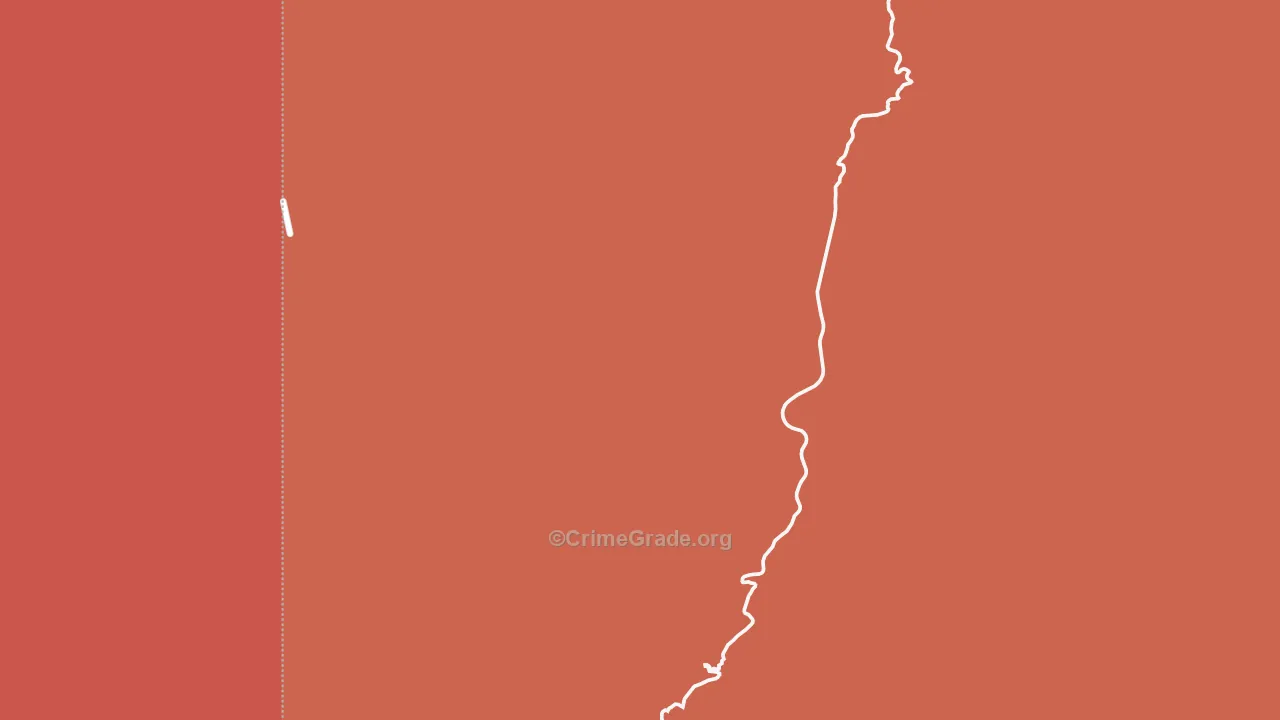 Stargo, AZ Map of Burglary Rates