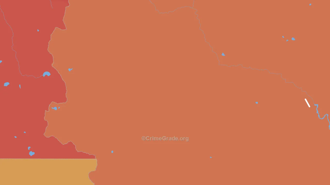 Stehekin, WA Map of Burglary Rates