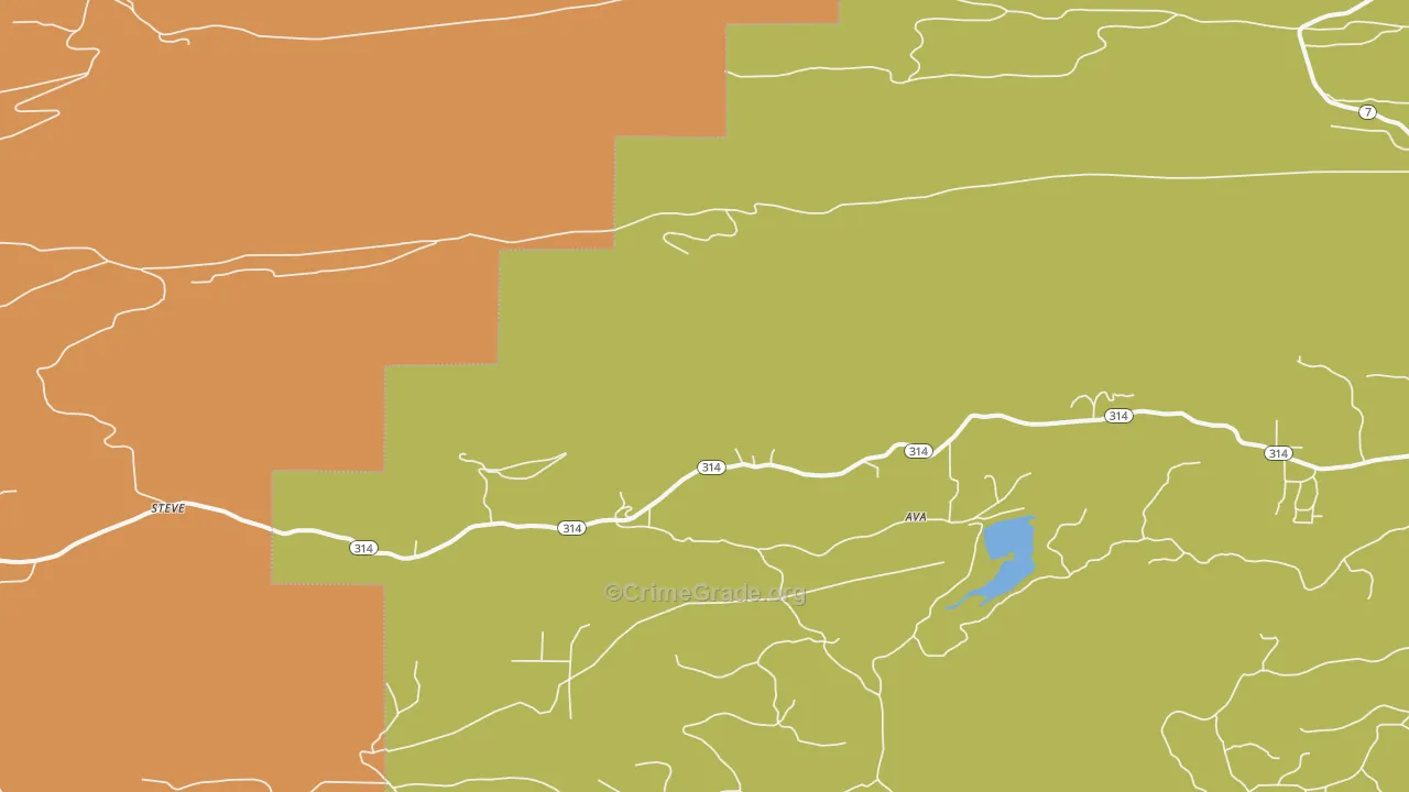 Steve, AR Map of Burglary Rates