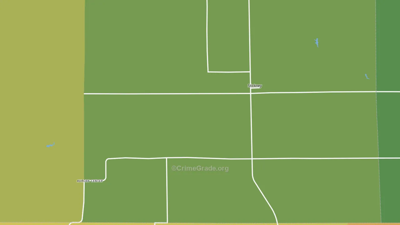 Stickney, SD Map of Burglary Rates