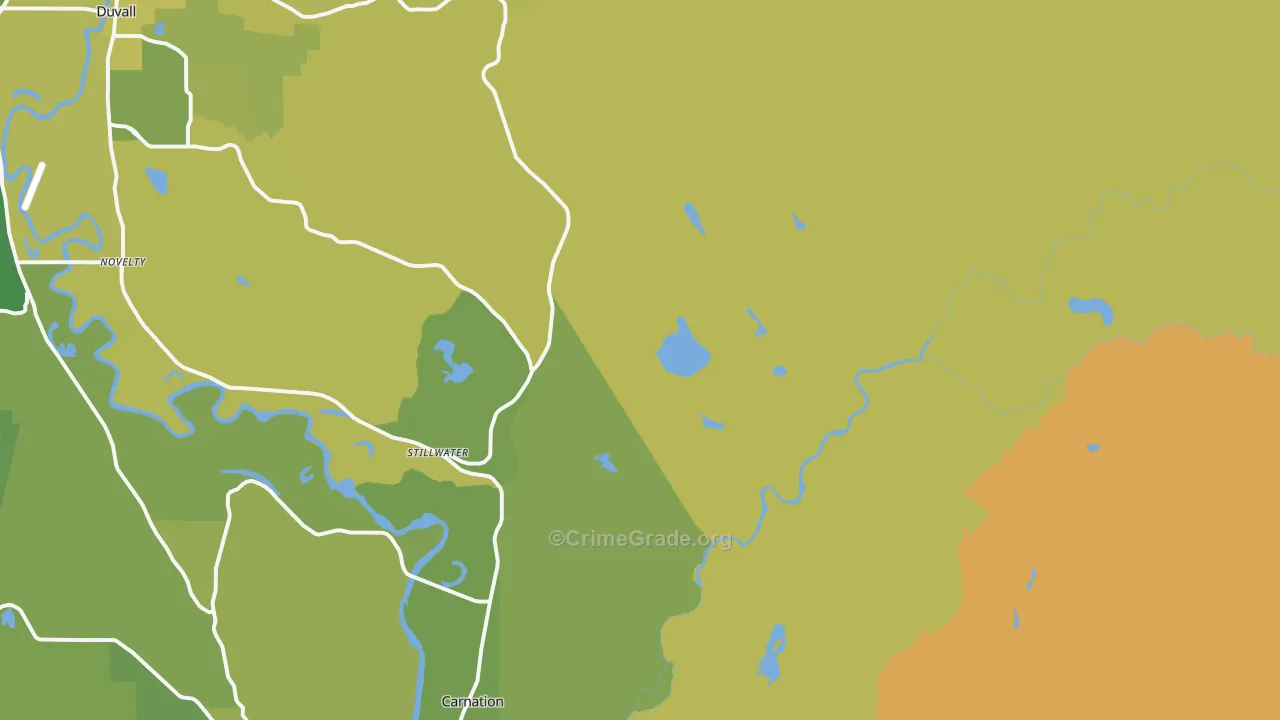 Stillwater, WA Map of Burglary Rates