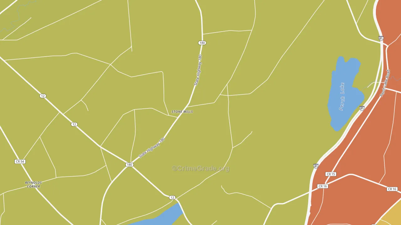 Stone Mills, NY Map of Burglary Rates