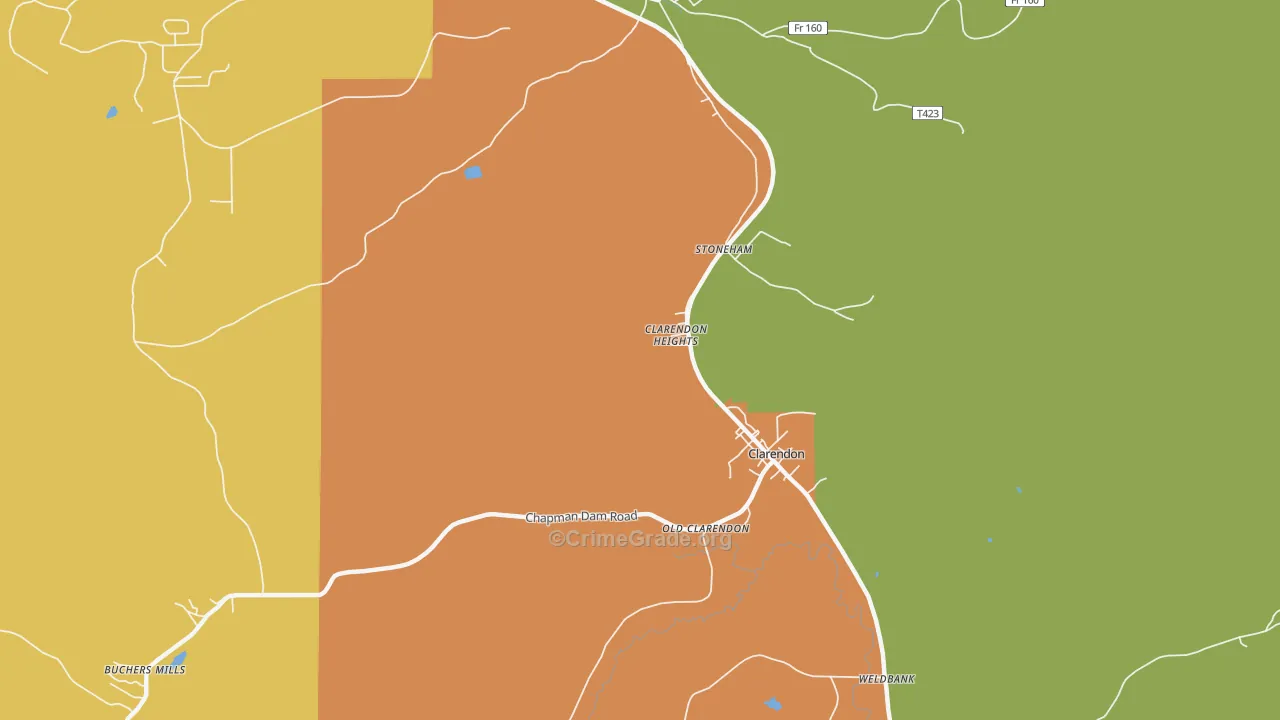 Stoneham, PA Map of Burglary Rates