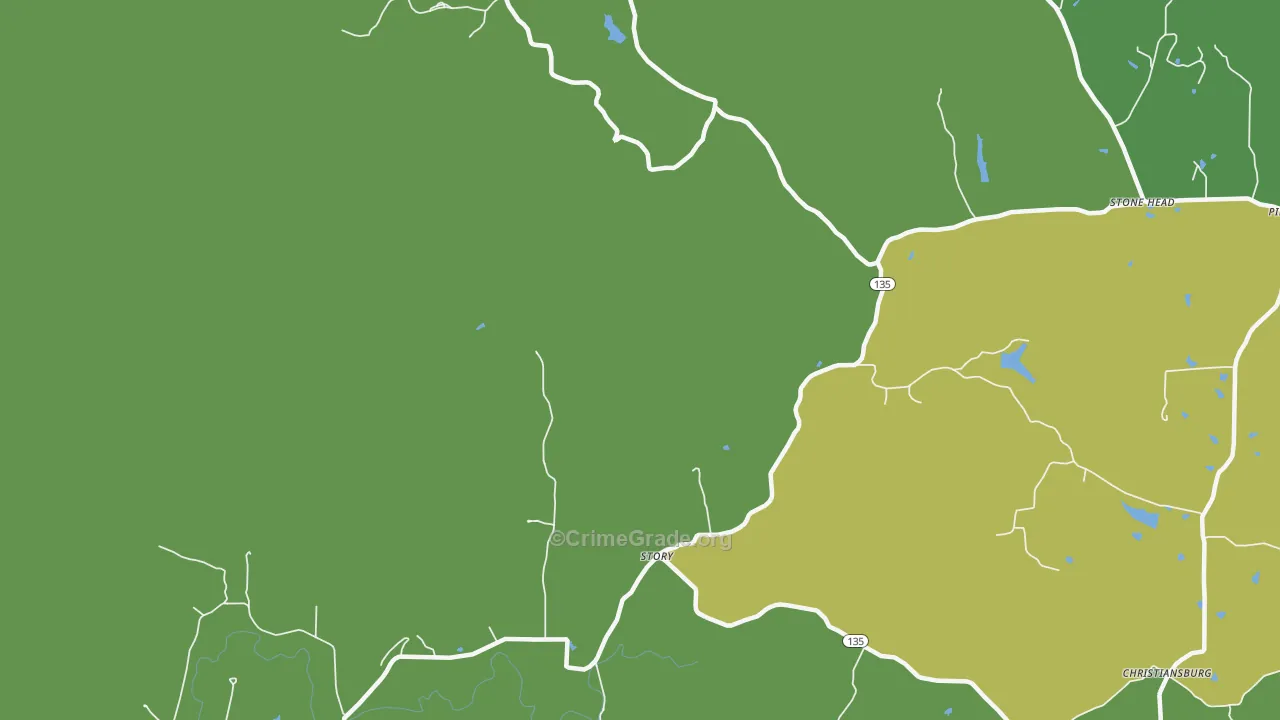 Story, IN Map of Burglary Rates