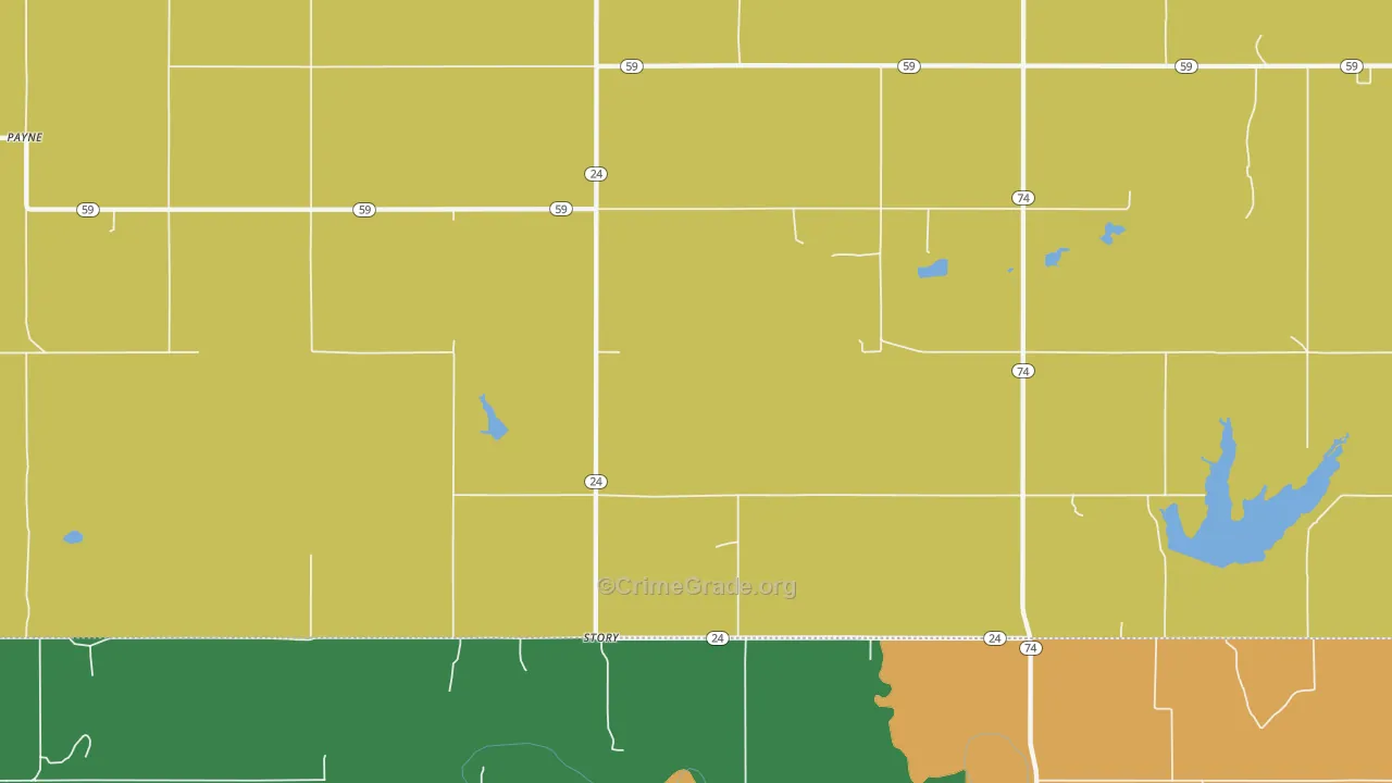 Story, OK Map of Burglary Rates
