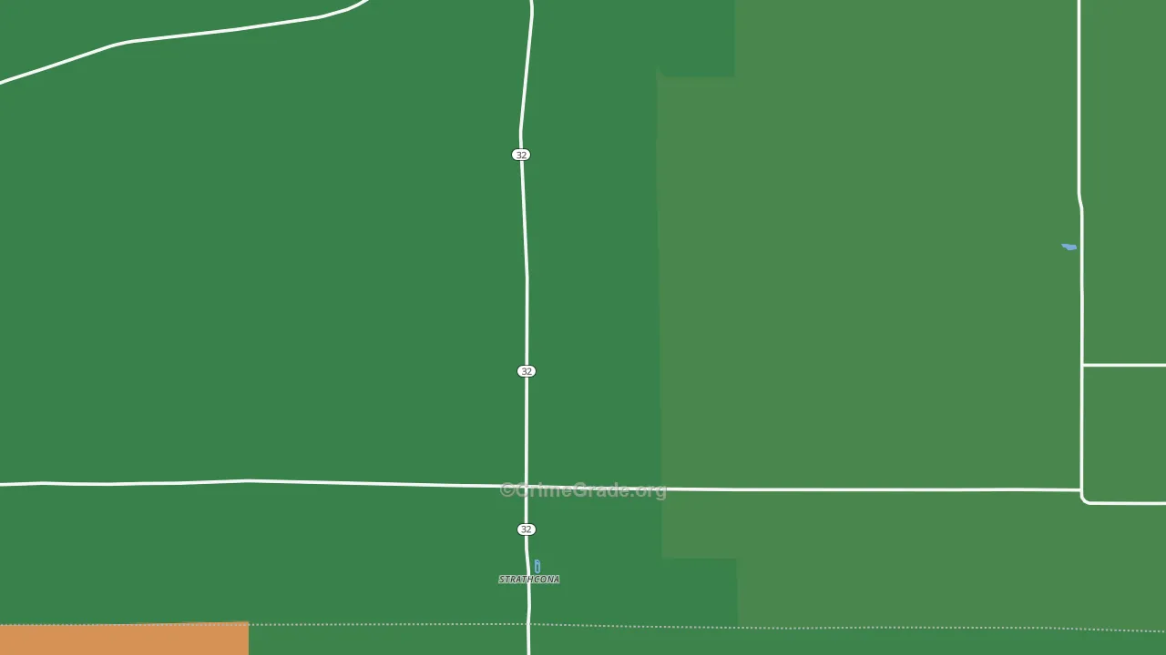Strathcona, MN Map of Burglary Rates