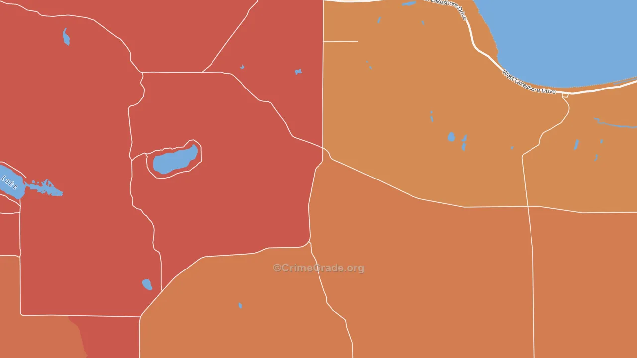 Strongs, MI Map of Burglary Rates