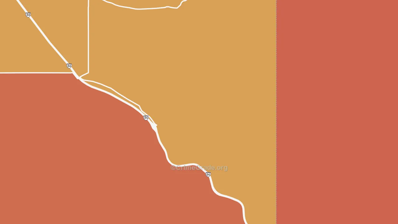 Sublett, ID Map of Burglary Rates