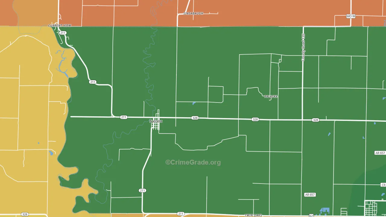 Success, AR Map of Burglary Rates