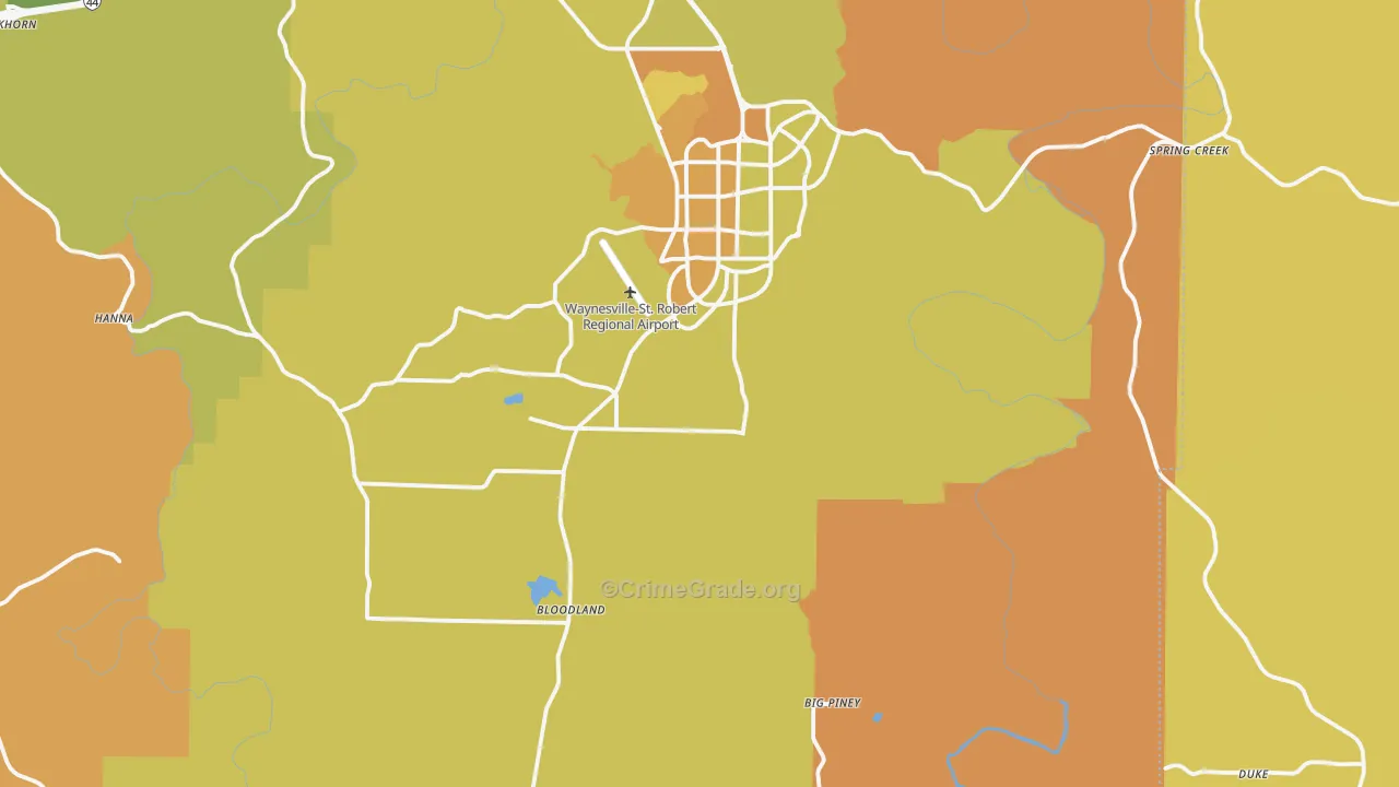 Success, MO Map of Burglary Rates