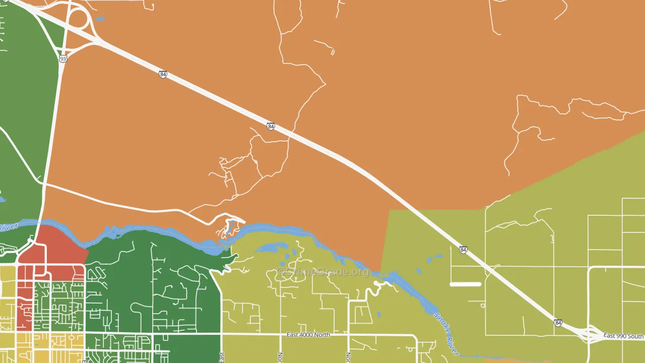 Sugar Loaf, ID Map of Burglary Rates