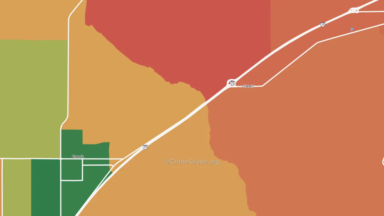 Summit, UT Map of Burglary Rates