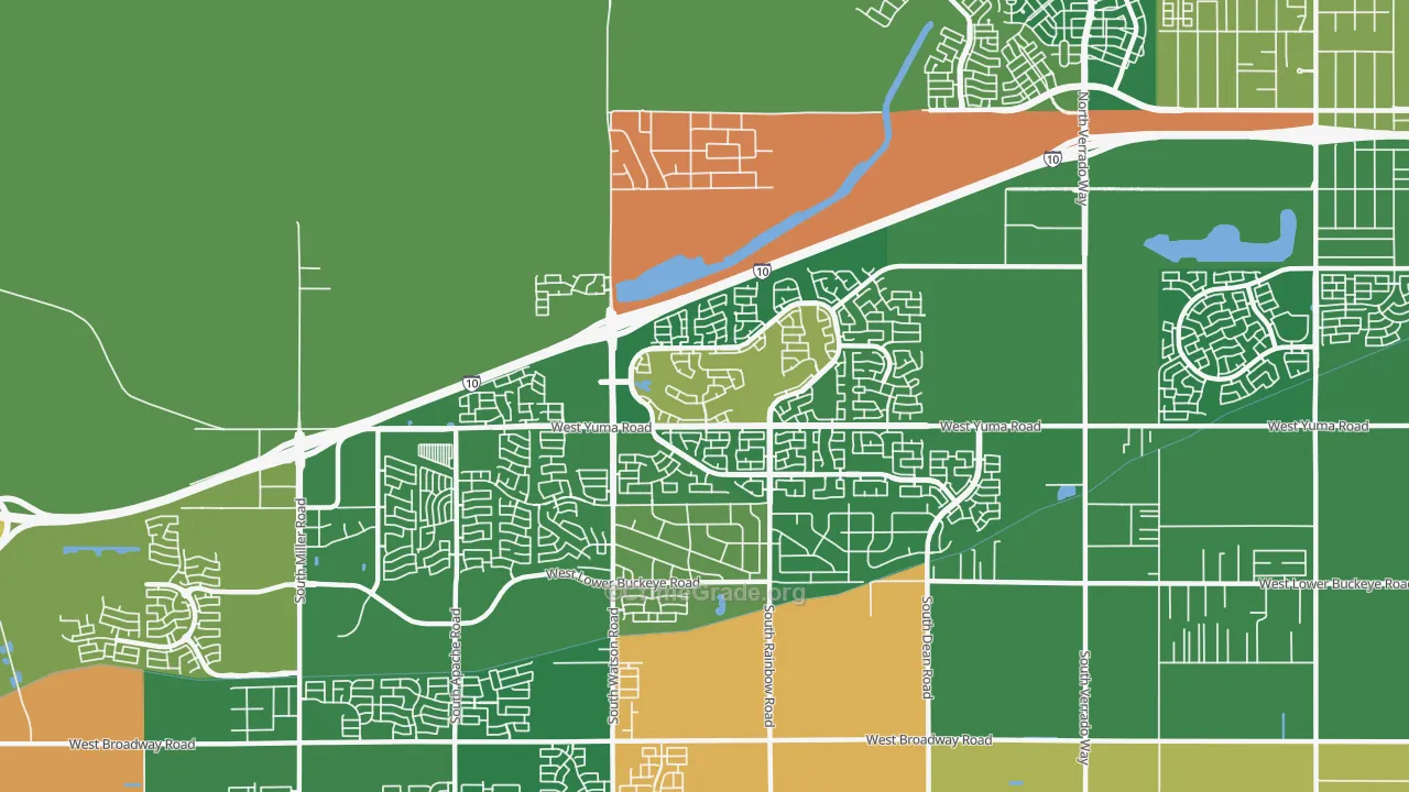 Sundance, Buckeye, AZ Map of Burglary Rates
