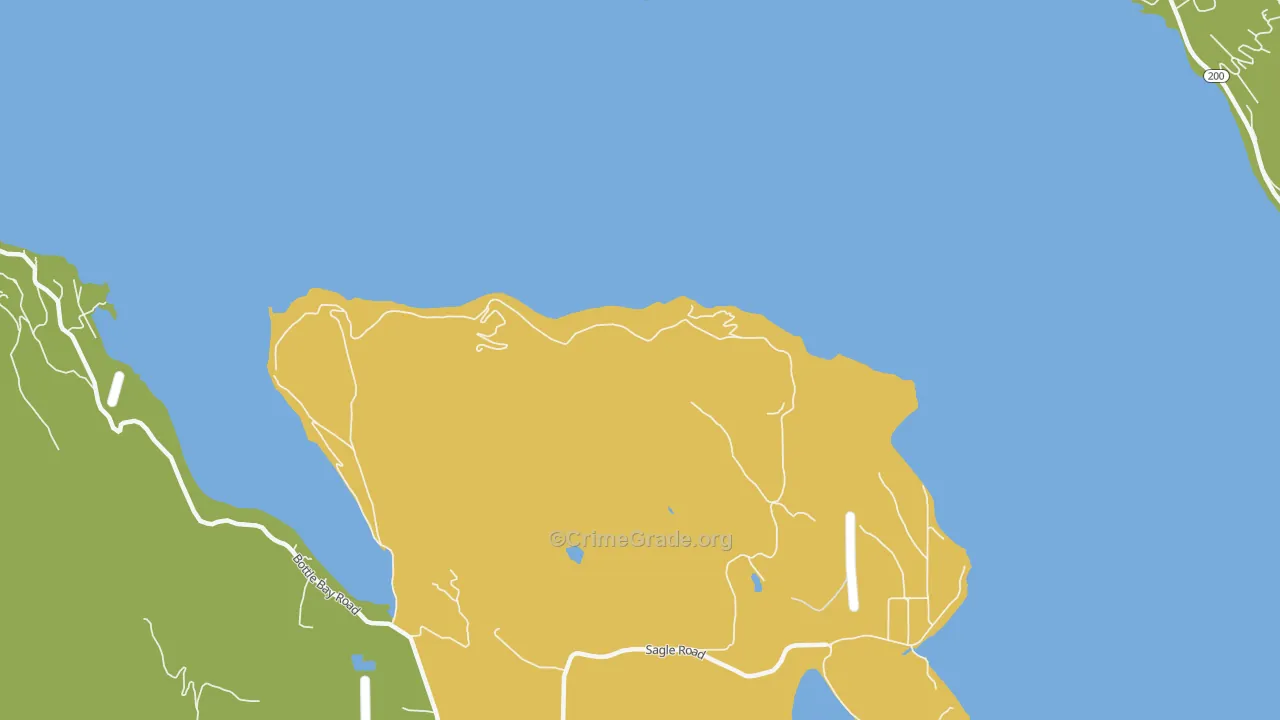 Sunnyside, ID Map of Burglary Rates