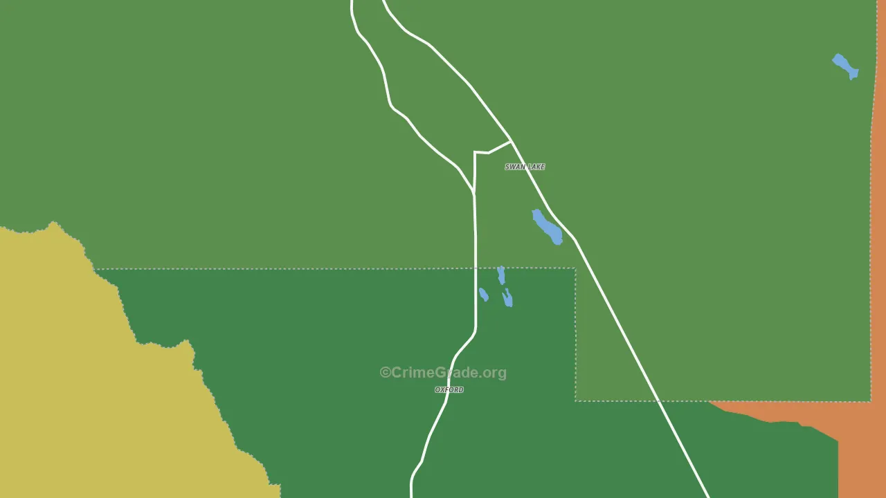 Swanlake, ID Map of Burglary Rates