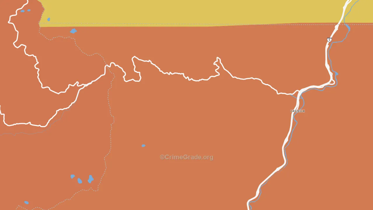 Sweetbriar, CA Map of Burglary Rates