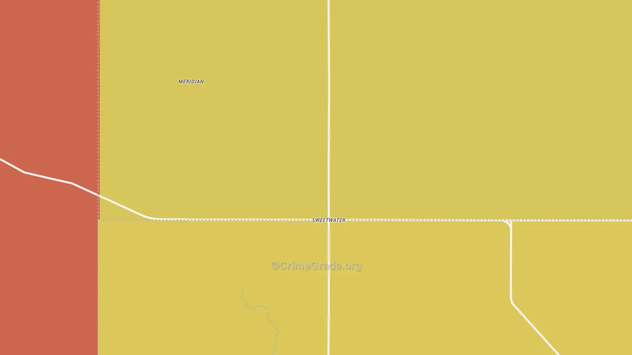 Sweetwater, OK Map of Burglary Rates