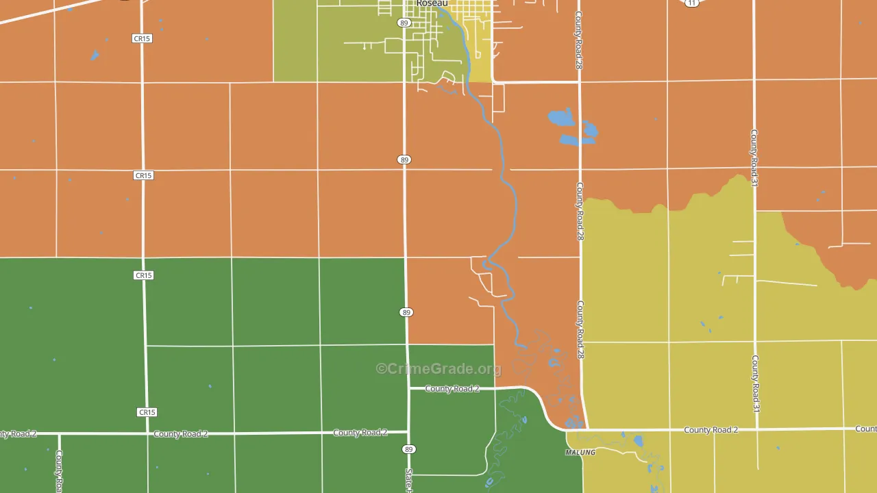 Swift, MN Map of Burglary Rates