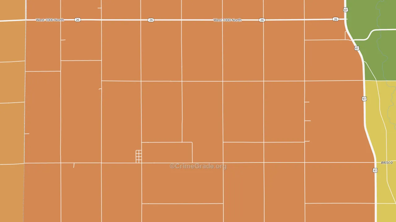 Tab, IN Map of Burglary Rates