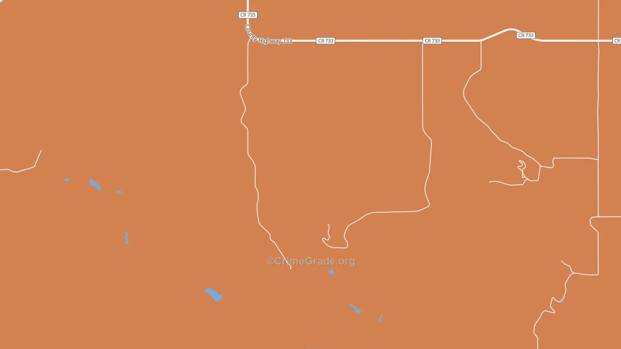 Table Mountain, SD Map of Burglary Rates
