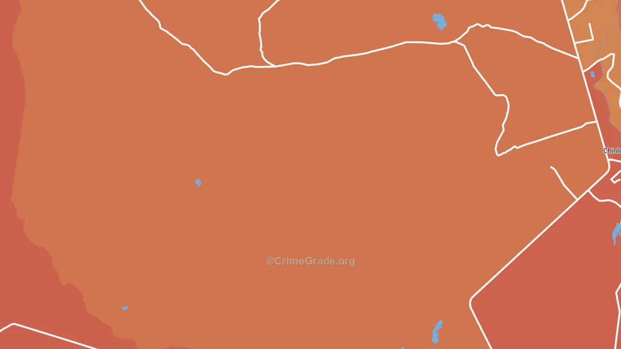 Tahchee, AZ Map of Burglary Rates