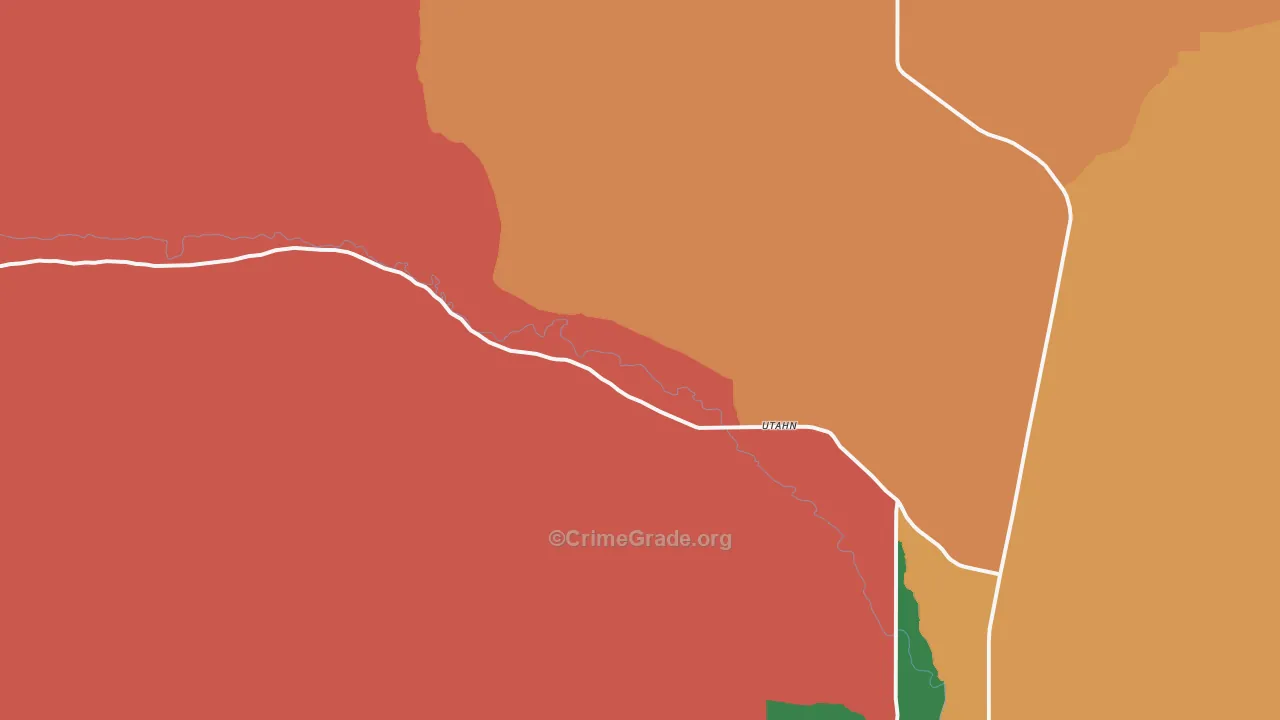 Talmage, UT Map of Burglary Rates