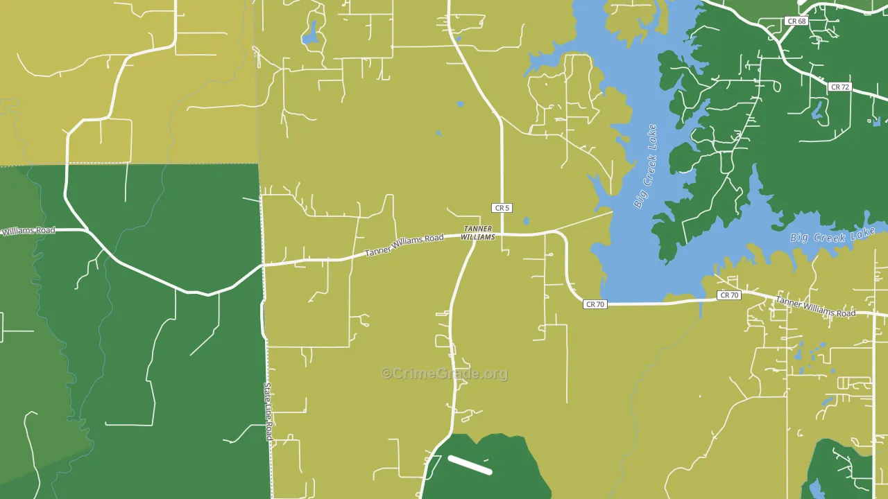 Tanner Williams, AL Map of Burglary Rates
