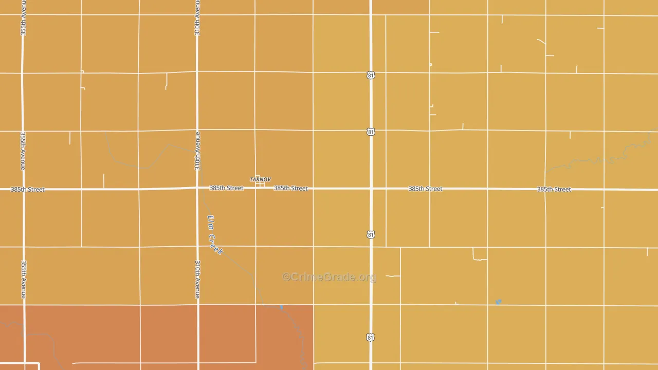 Tarnov, NE Map of Burglary Rates