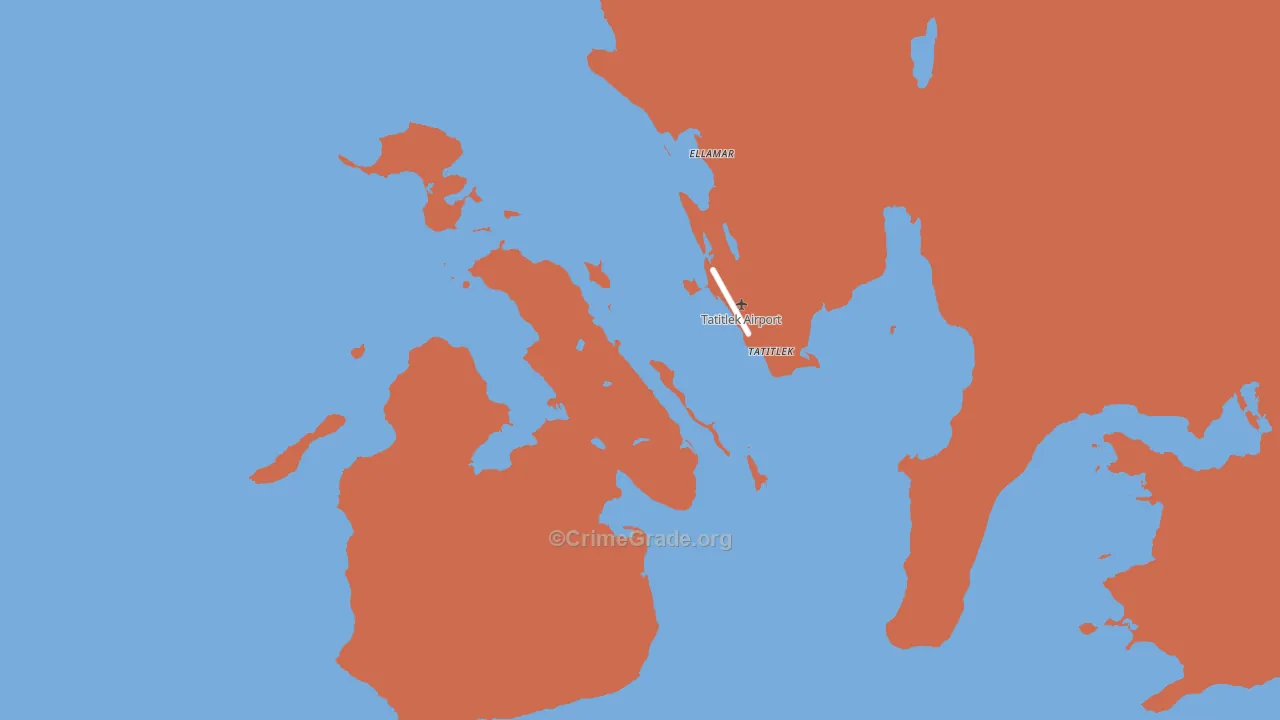 Tatitlek, AK Map of Burglary Rates