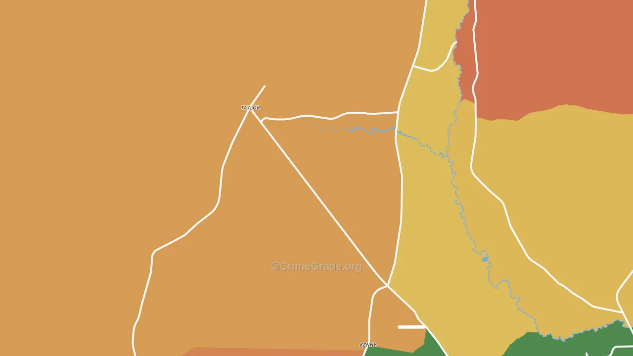 Taylor, FL Map of Burglary Rates