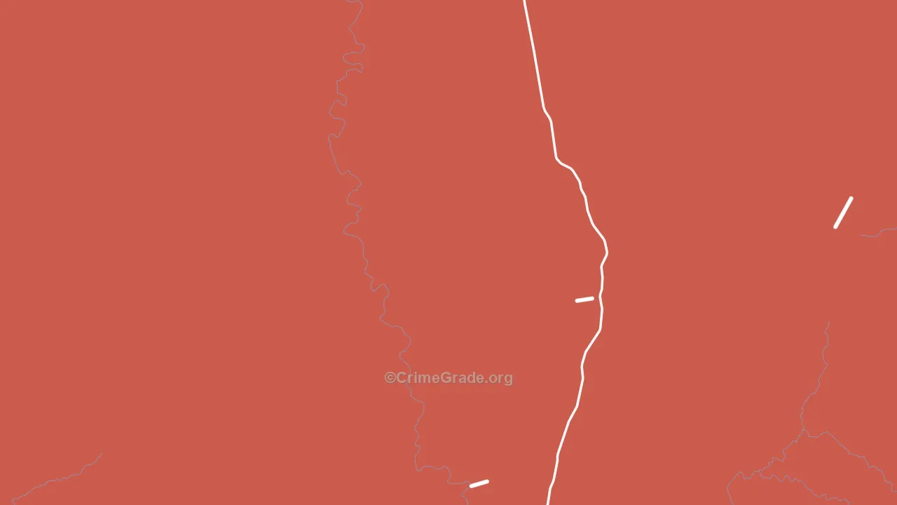 Terlingua, TX Map of Burglary Rates