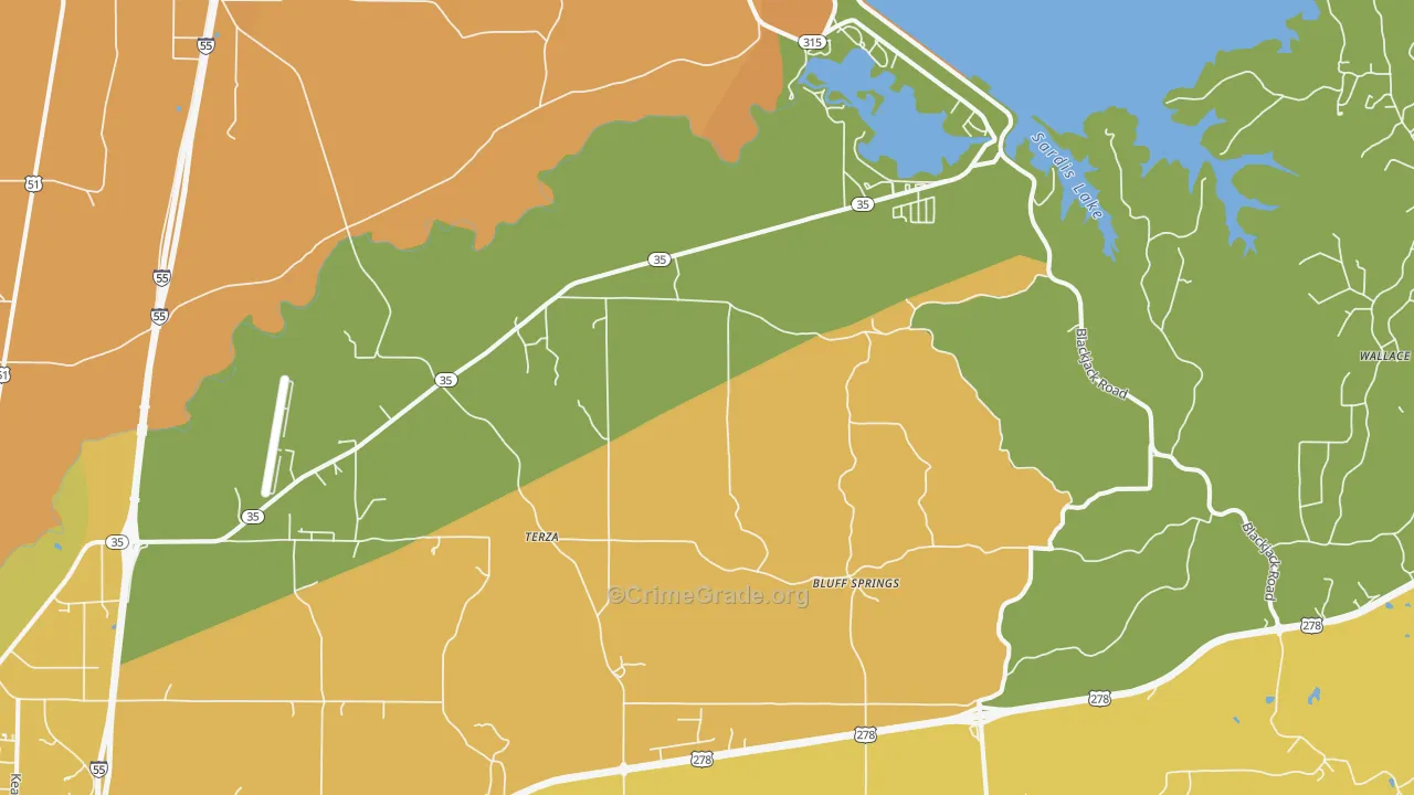 Terza, MS Map of Burglary Rates