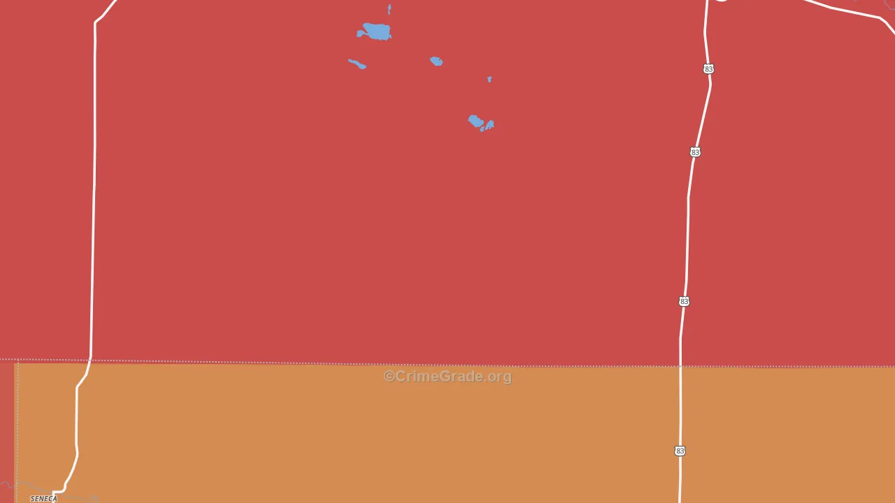 Thedford, NE Map of Burglary Rates