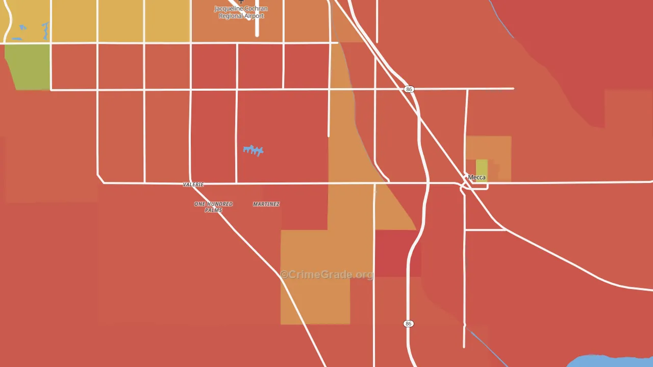 Thermal, CA Map of Burglary Rates