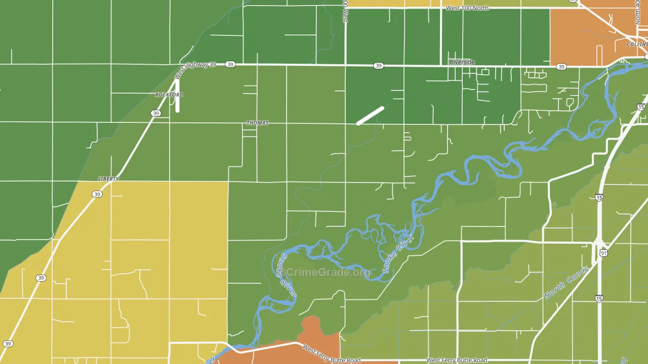 Thomas, ID Map of Burglary Rates