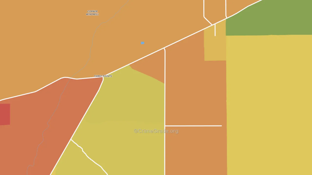 Three Points, AZ Map of Burglary Rates