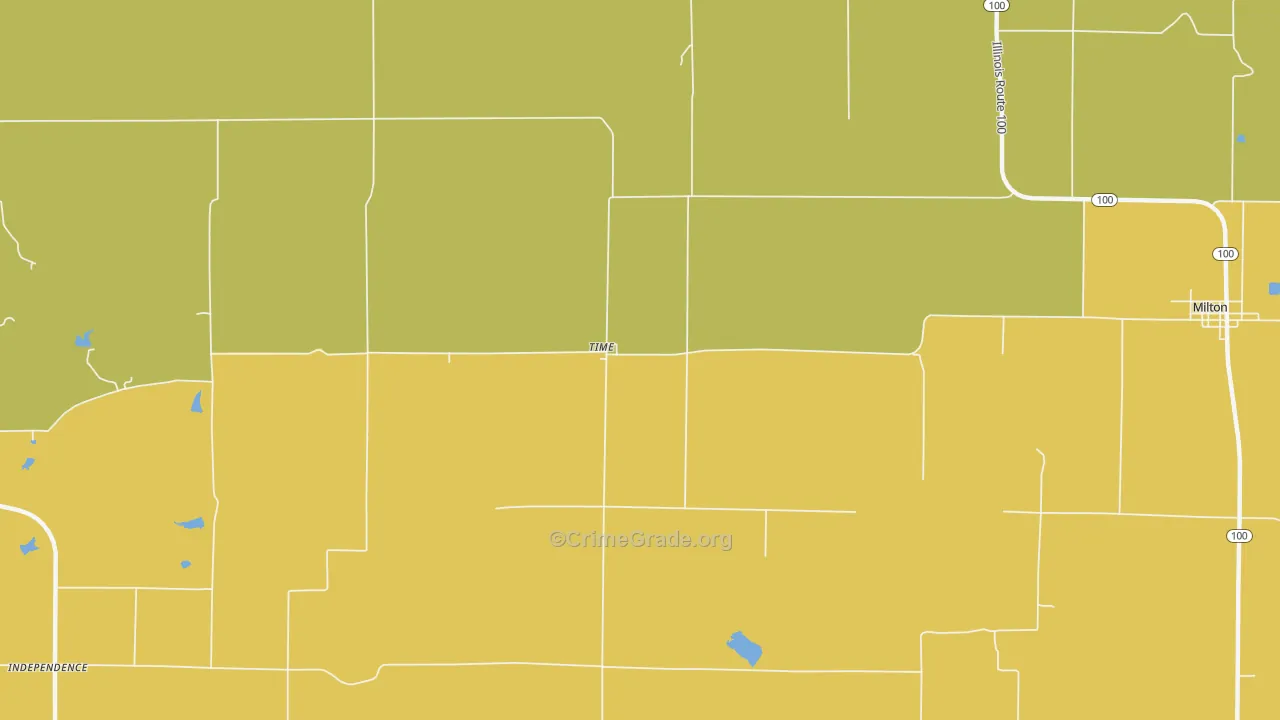 Time, IL Map of Burglary Rates