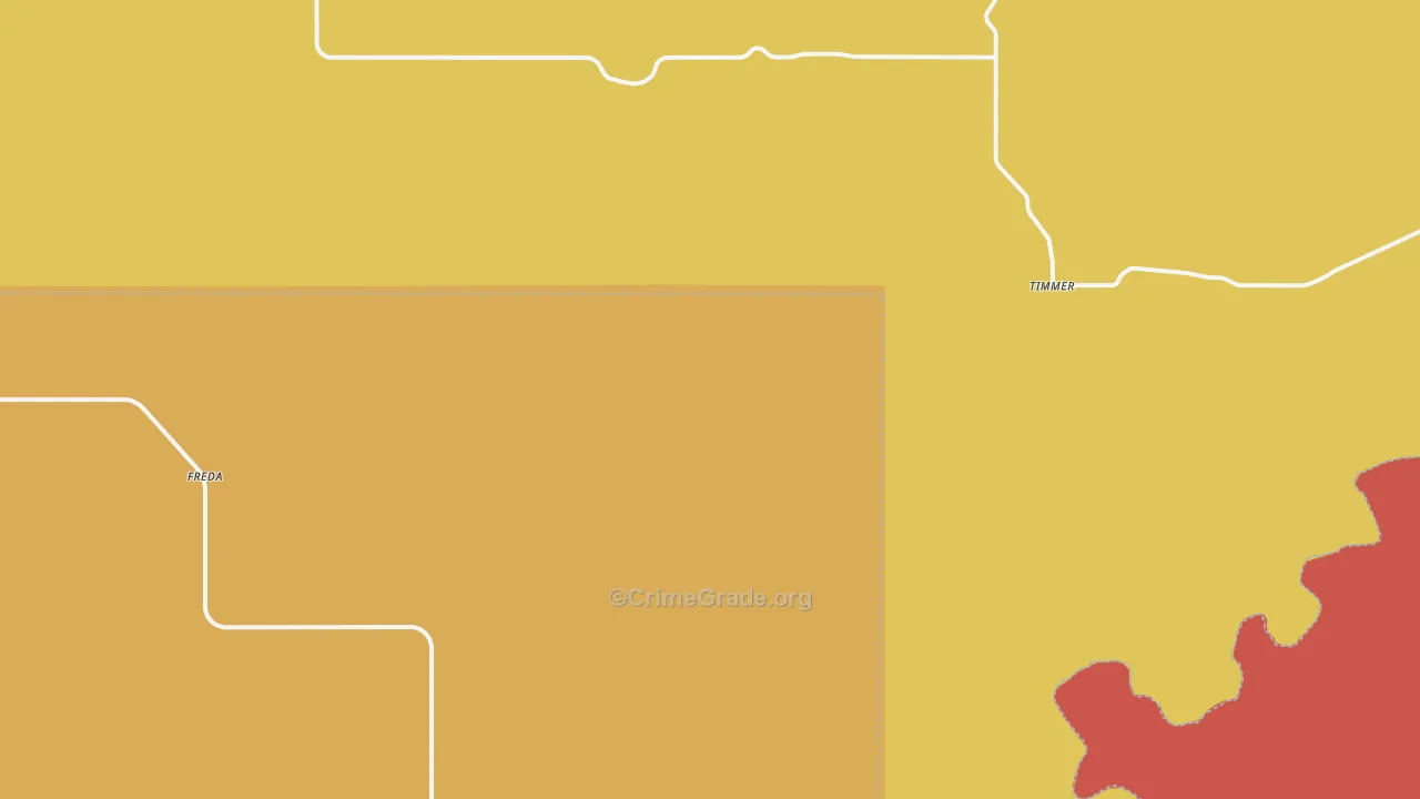 Timmer, ND Map of Burglary Rates