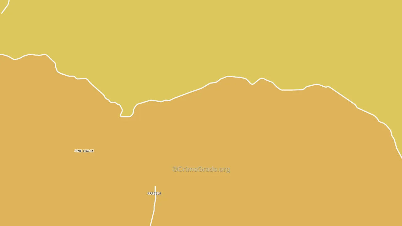 Tinnie, NM Map of Burglary Rates