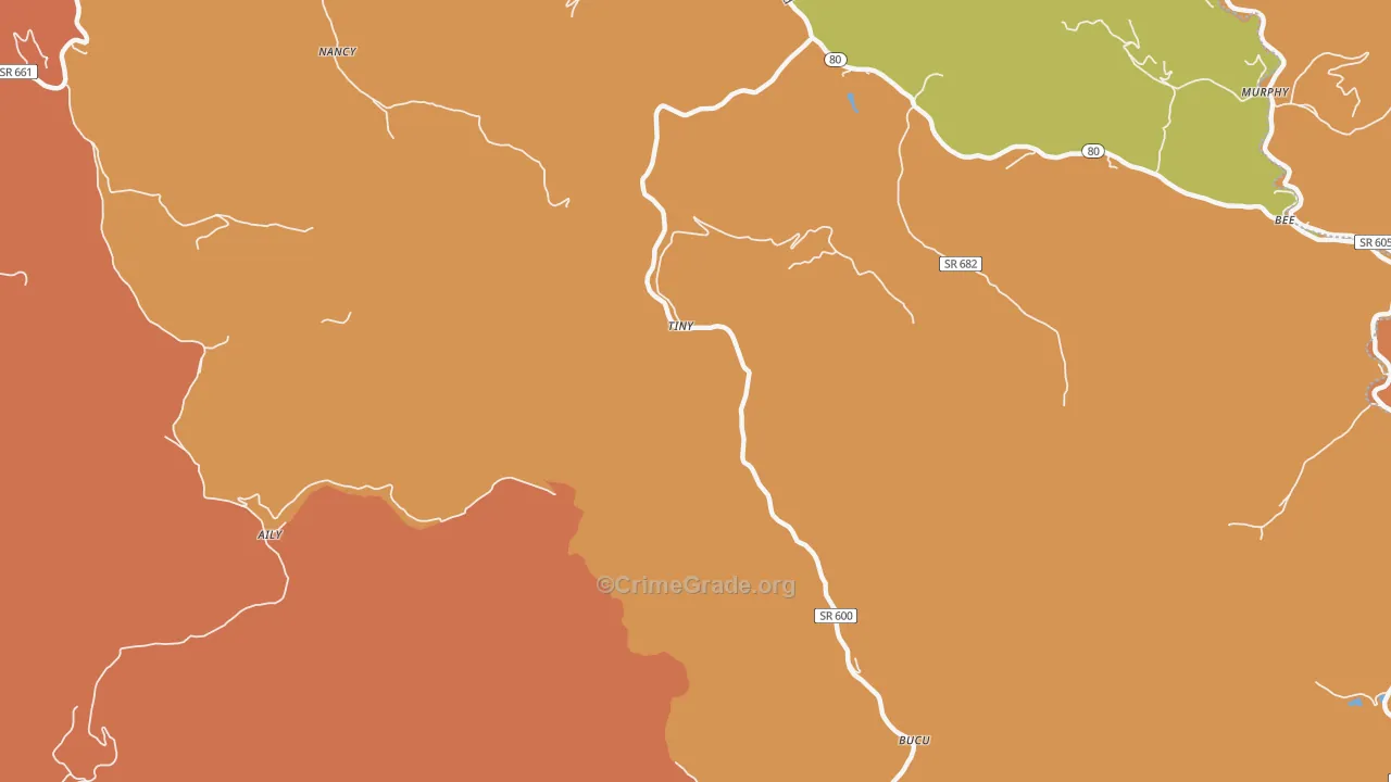 Tiny, VA Map of Burglary Rates