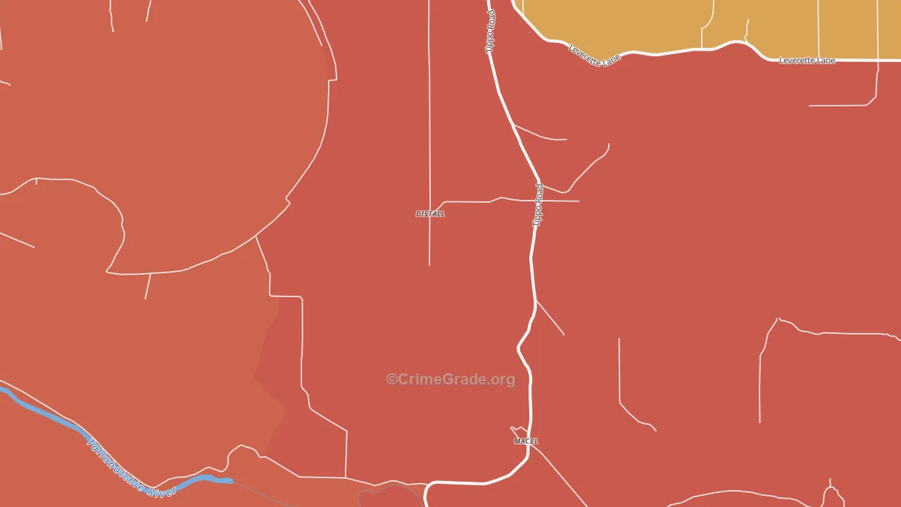 Tippo, MS Map of Burglary Rates