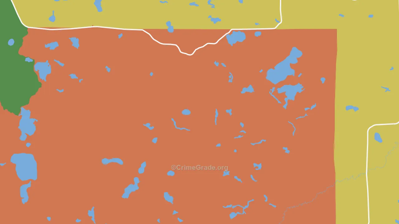 Togo, MN Map of Burglary Rates