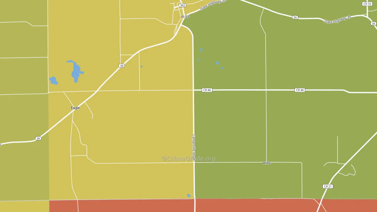 Tonawanda Indian Reservation, NY Map of Burglary Rates