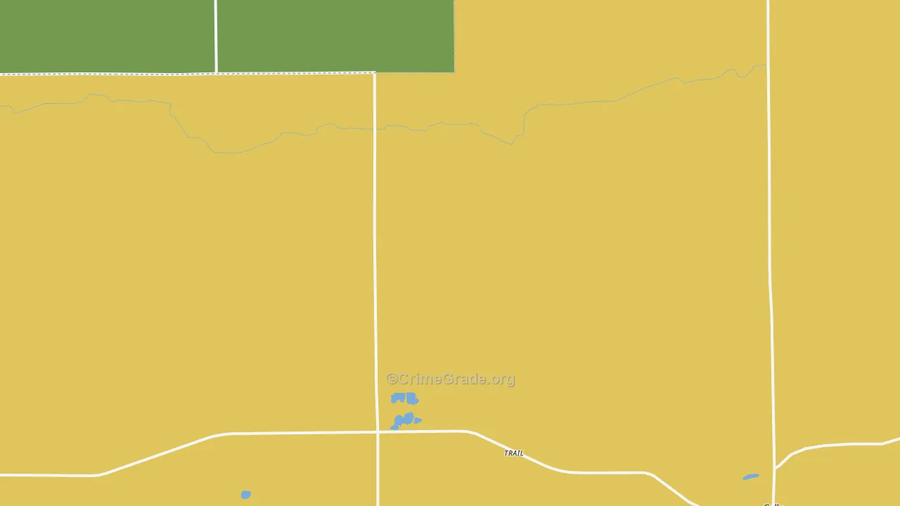 Trail, MN Map of Burglary Rates