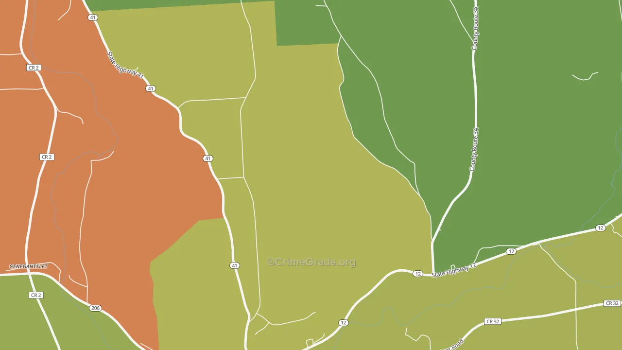 Triangle, NY Map of Burglary Rates